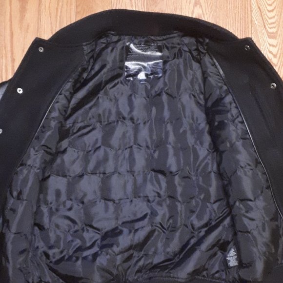 Art Start STAPLE X HUF X BLACK SCALE X 10.DEEP Varsity Jacket Black Small - Picture 9 of 14